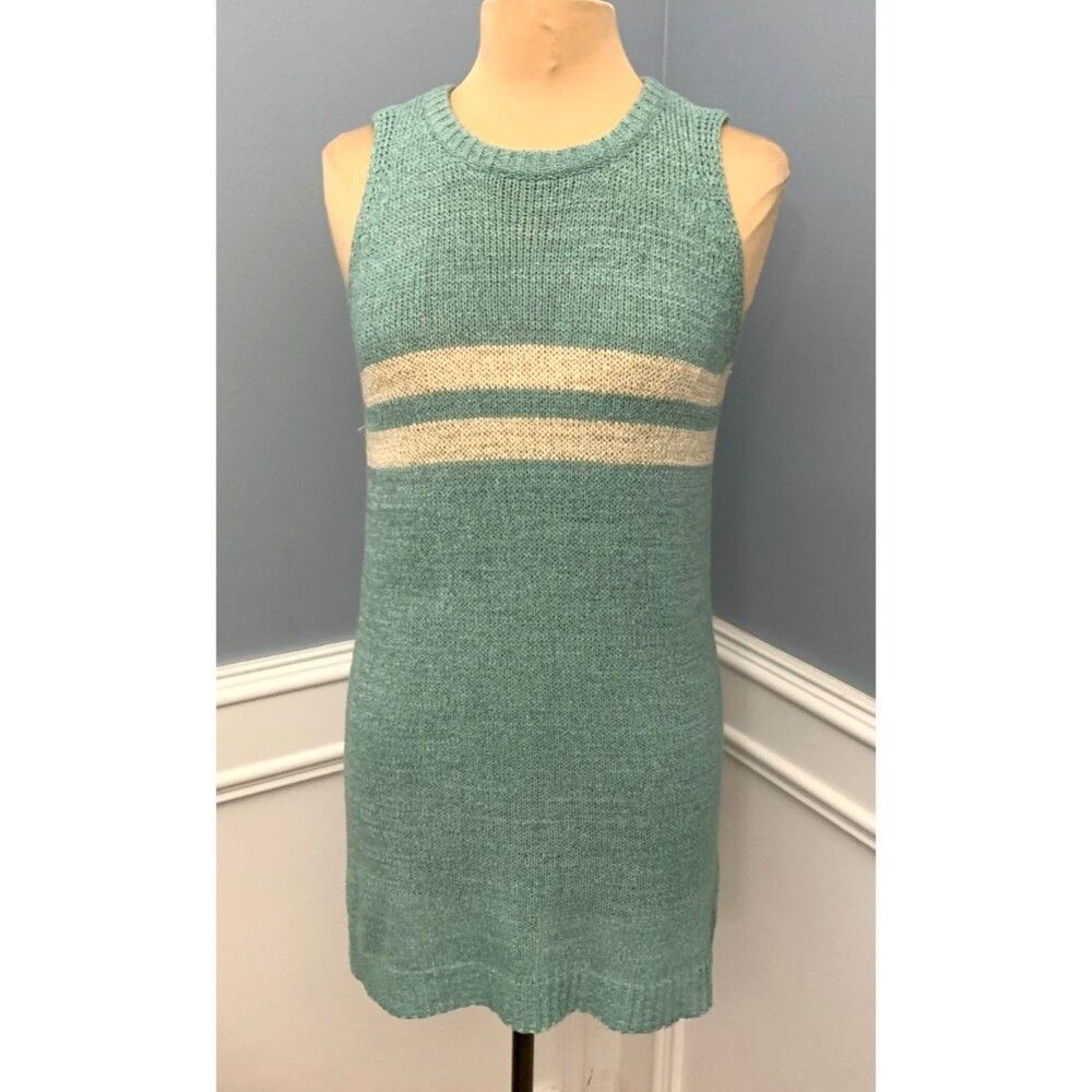 Anthropologie Easel Dress Womens M Mini Sleeveless Sweater Tank Tight Knit Relax